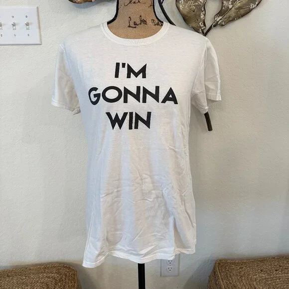"I’M GONNA WIN" Graphic Tee – Inspired by Iconic Vintage Tennis Photo - Picture 2 of 2